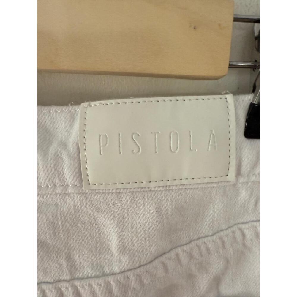 PISTOLA Womens Jeans Size 26 White High Rise Distressed Ripped Denim - Picture 4 of 10